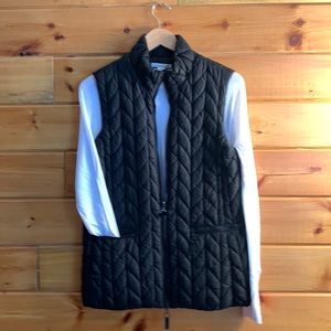 Coldwater Creek Black Quilted Vest. Size Small (6-8).